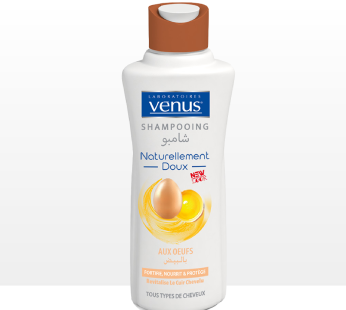 Shampooing Venus – Naturellement doux – aux oeufs – Tous types de cheveux – 450ml_0
