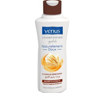 Shampooing Venus – Naturellement doux – Huile de germe de blé- Tous types de cheveux 450ml_0