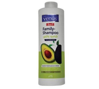 Shampooing Venus Family Shampoo 3en1- à l’extrait d’avocat – Cheveux abimés – 1L_0