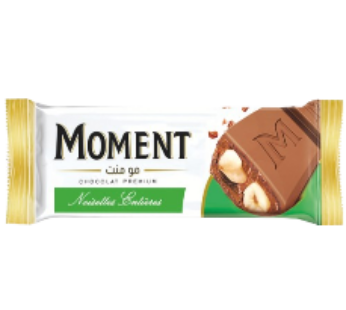 Barre de chocolat Moment – Noisettes entières- 37g_0