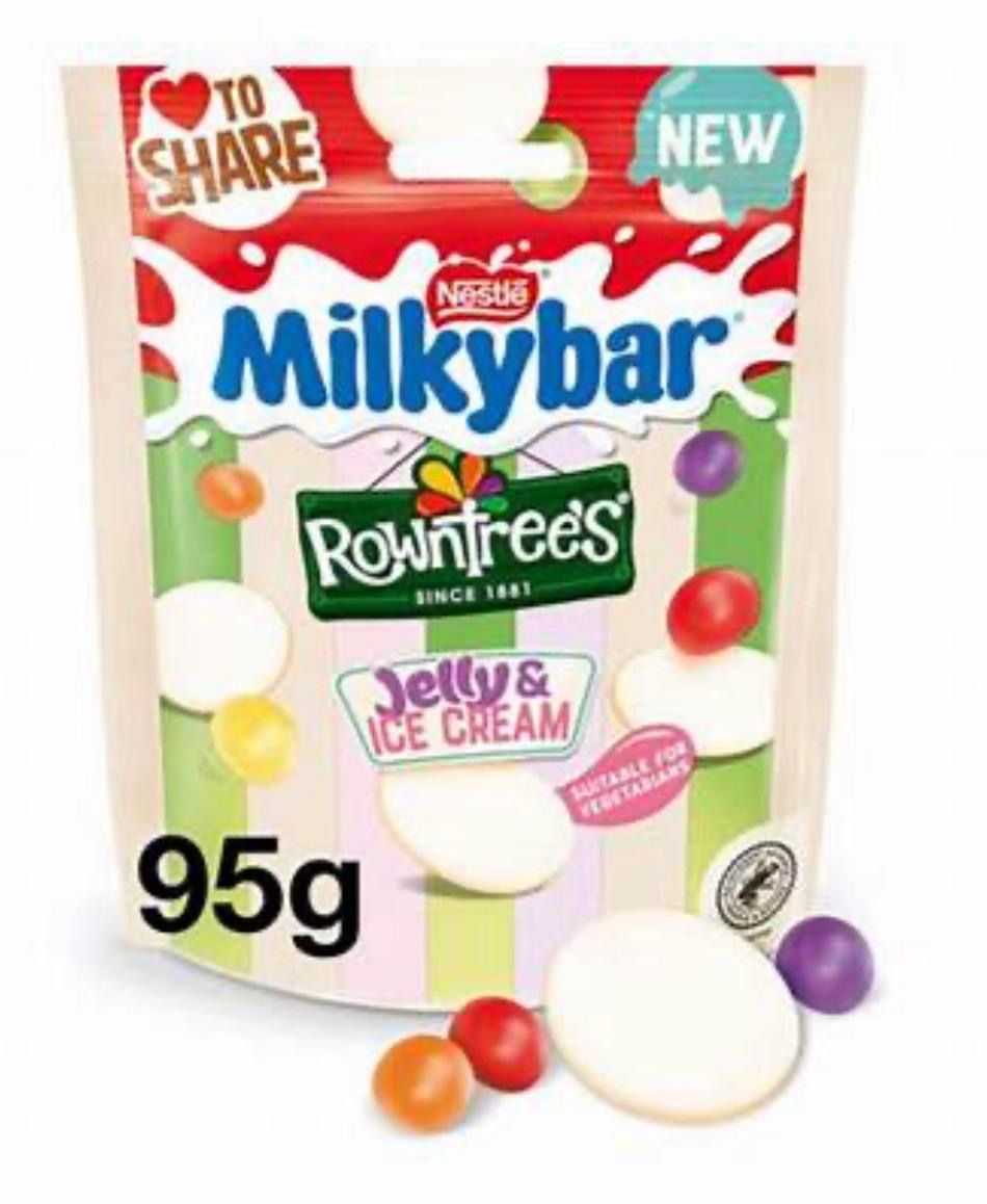 3x Nestle milky bar Rowntree jelly & ice cream 9x95g  BBE 12/25 _0