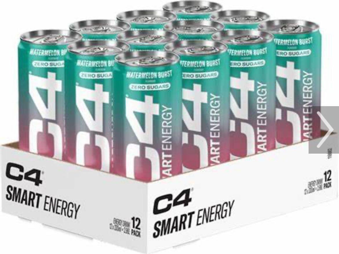4 cases C4 energy 4x watermelon 12x330ml  BBE 28/02/26  36p plus a unit_0