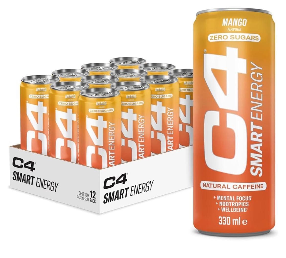 4 cases C4 energy mango  12x330ml  BBE 09/03/26 36p plus a unit_0