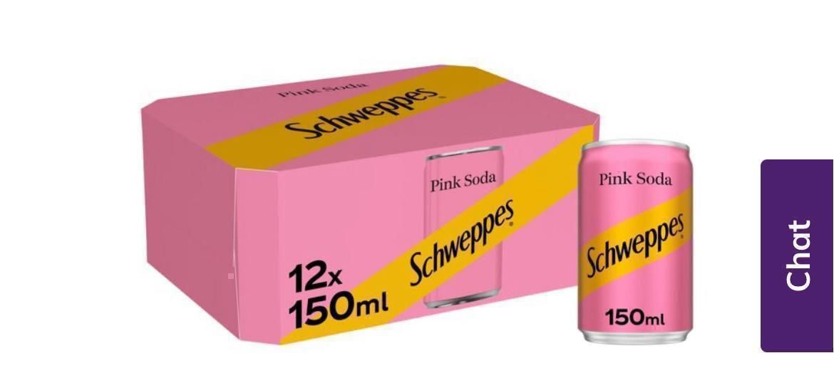 4 x Schweeps pink soda  2x12x150ml  BBE 12/25 £4.80 plus vat a case_0