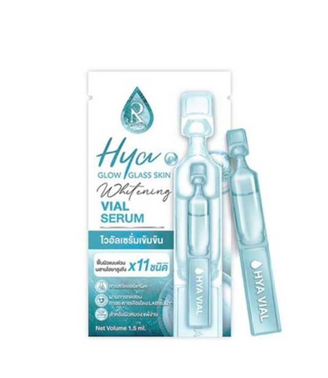  ไฮยาไวอัลเซรั่มเข้มข้น💦 ฟื้นผิวเร่งด่วน⚡️น้องฉัตร ตัวดัง⚡️Hya Glow Glass Skin Whitening Vial Serum_1