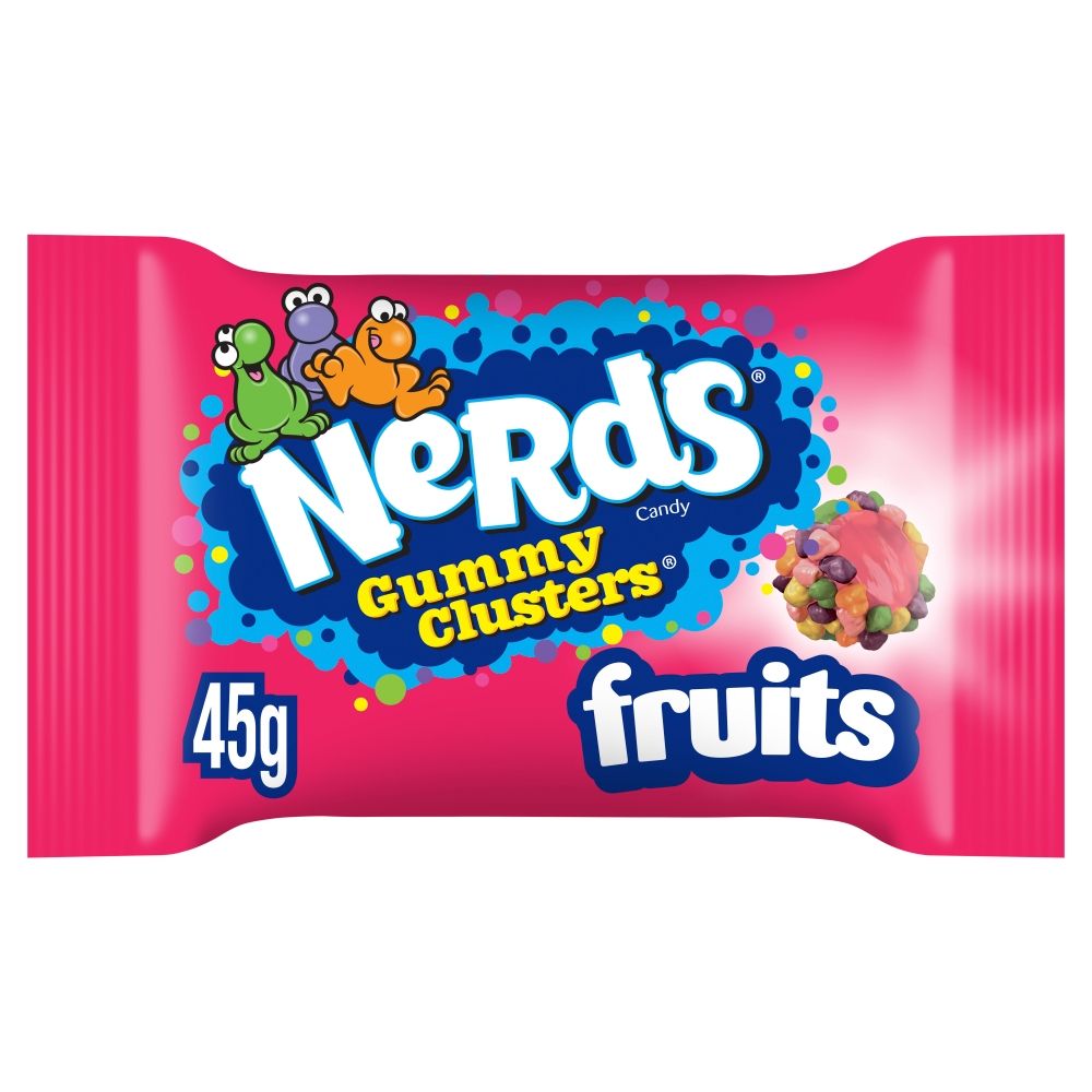 Nerds Gummy Clusters Fruit Flavour Candy Bag 113g_0