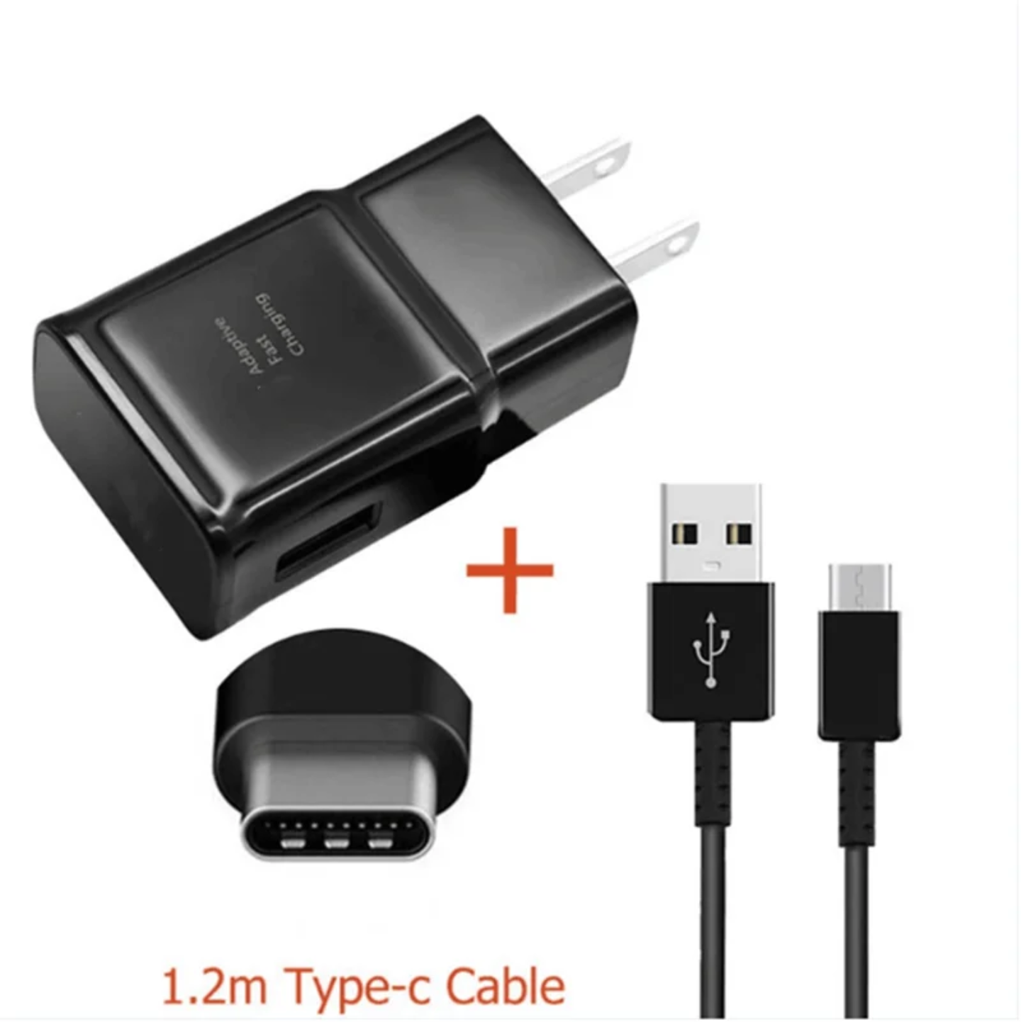 Samsung Type-C to USB Fast Charger (20w USB Block & 3ft Cable)_1