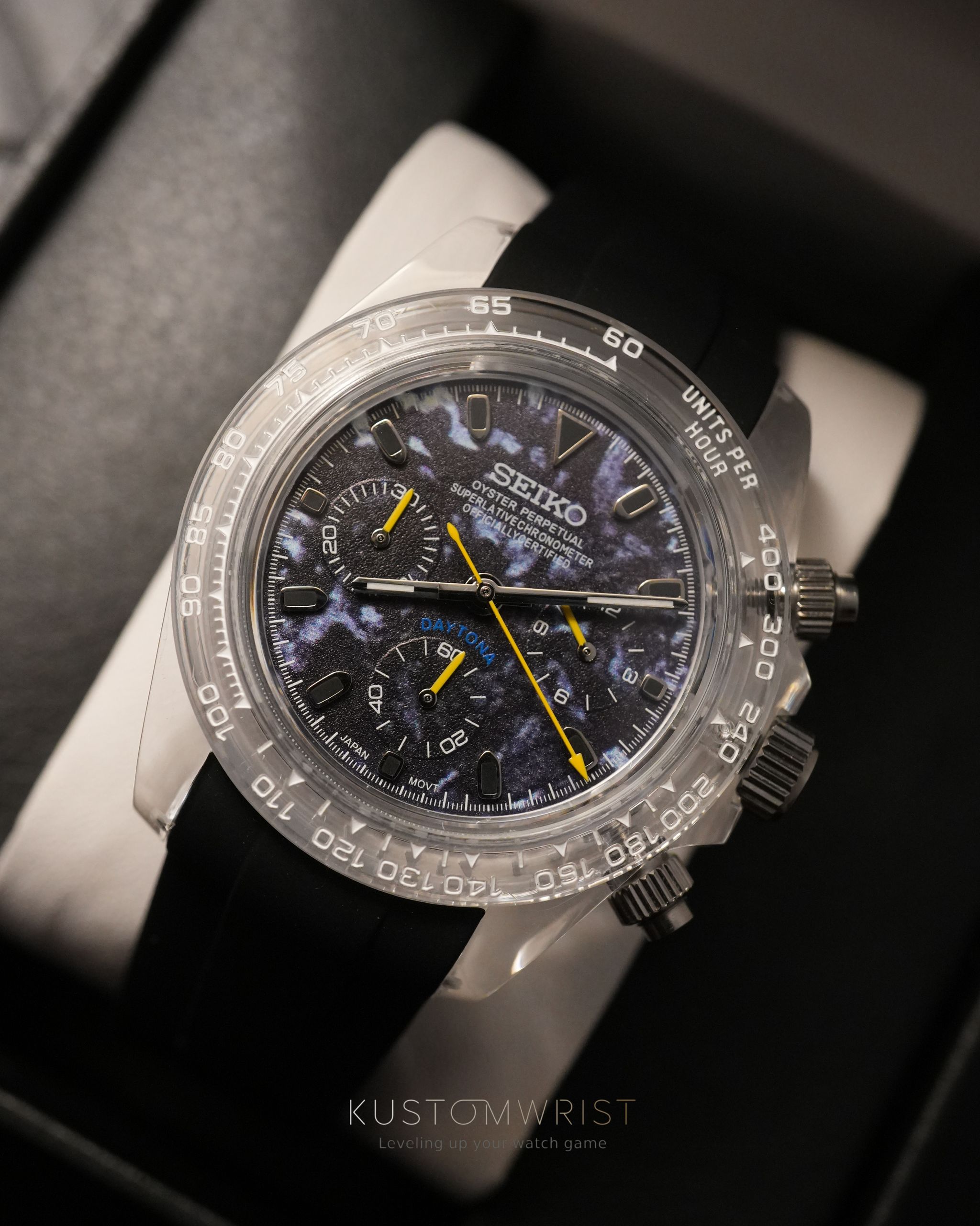 Seiko 'Clear Daytona' Mod Black_0
