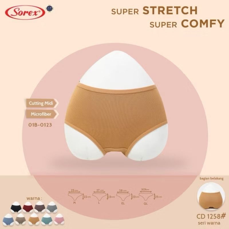 CD Sorex 1258 Basic Midi Celana Dalam Wanita Basic Size M-XXL_6