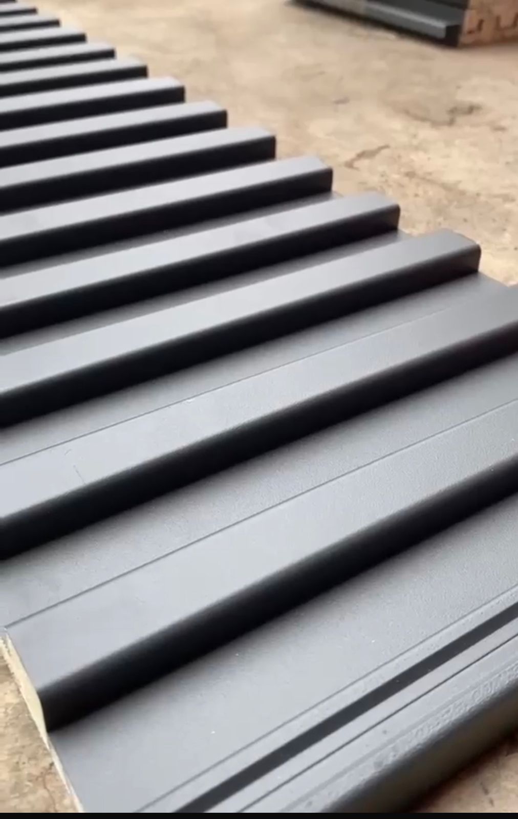 Genteng Alumunium Fluted Roof 0.8mm x L 15cm (efektiff 13.5cm) _1