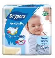 Drypers Wee Wee Dry Jumbo (Newborn) 60s _0