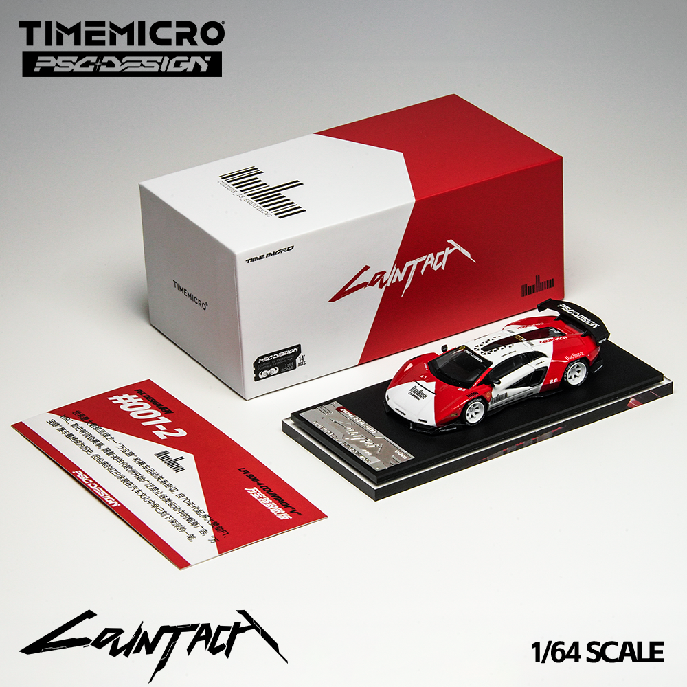 TIME MICRO MODEL 1/64 LAMBORGHINI COUNTACH PSC DESIGN - MARLBORO_0