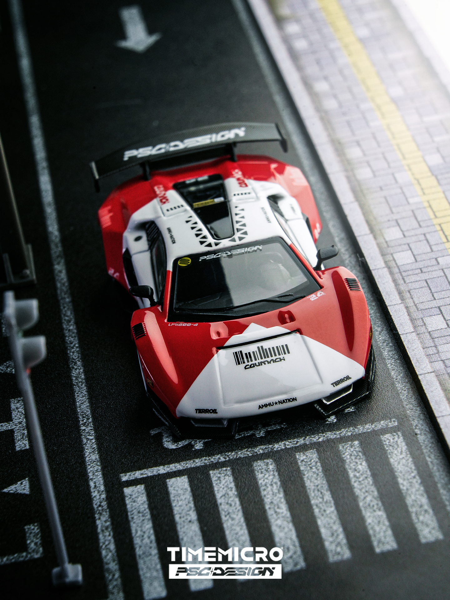 TIME MICRO MODEL 1/64 LAMBORGHINI COUNTACH PSC DESIGN - MARLBORO_3