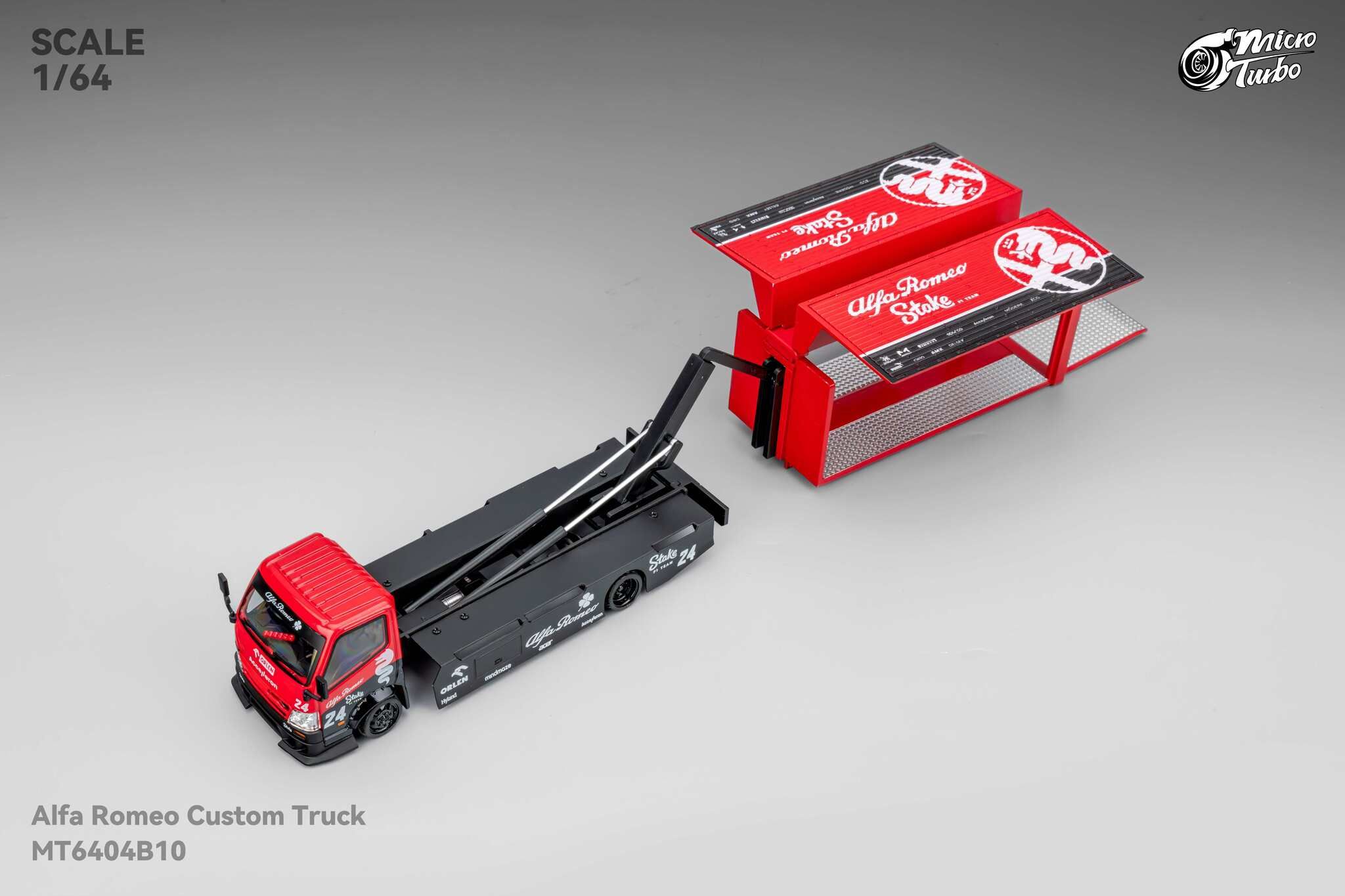 MICRO TURBO MODEL 1/64 CUSTOM TRUCK - AR RED_2