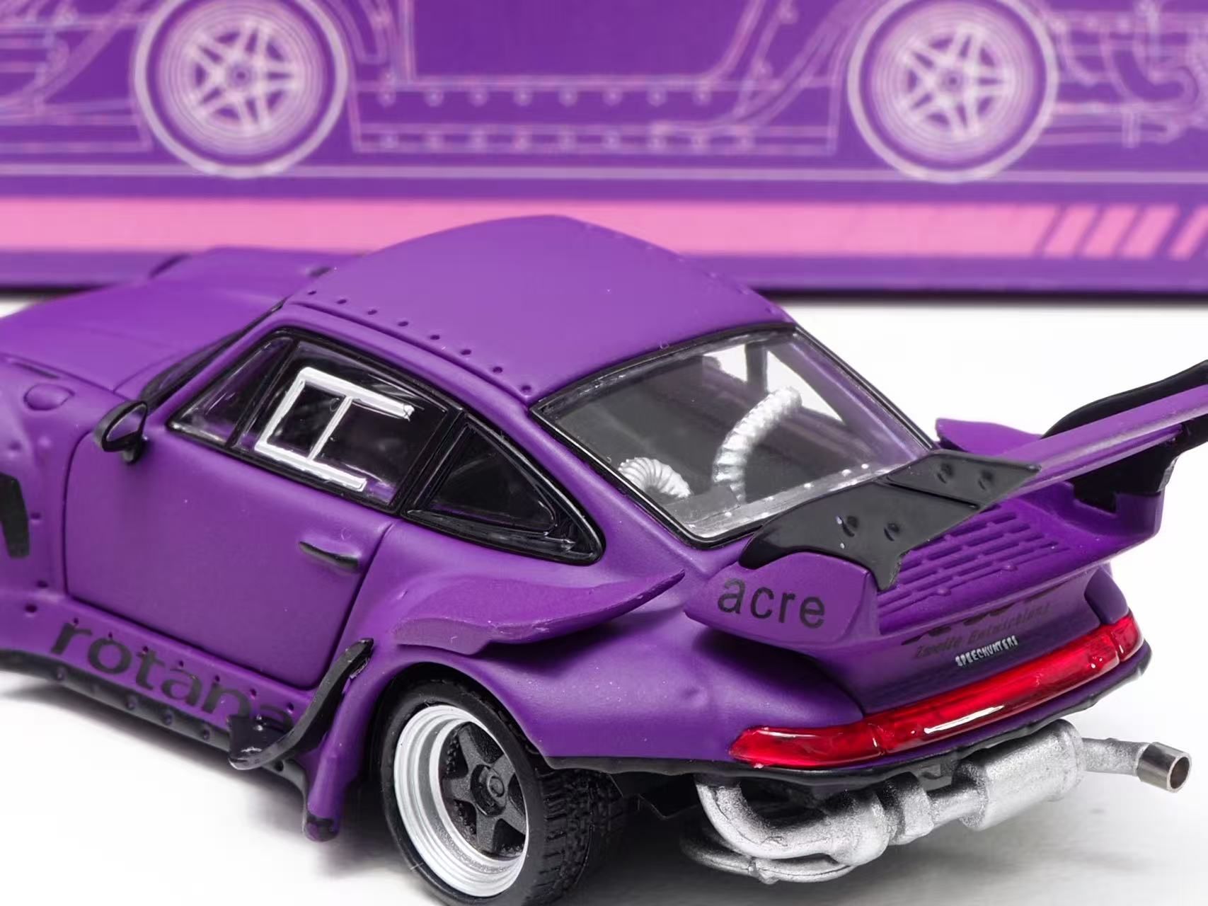 MODEL MODEL 1/64 PORSCHE RWB 993 ROTANA PURPLE_2