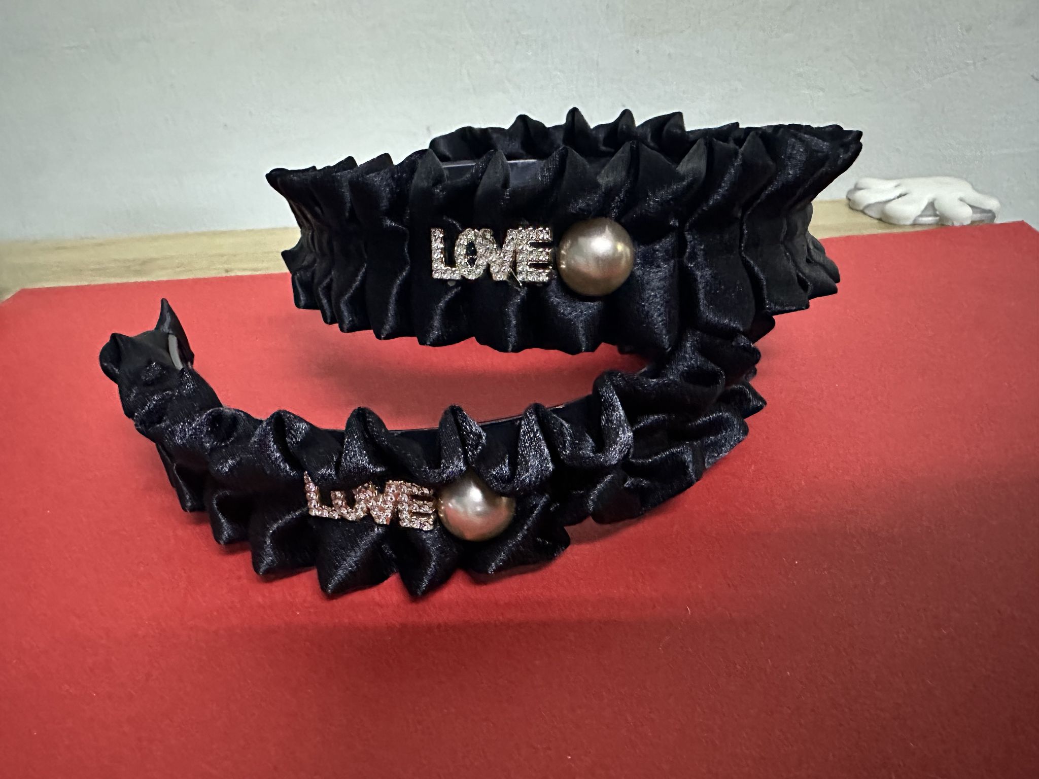 Satin Pleated Lace Accessory Head Buckle_0