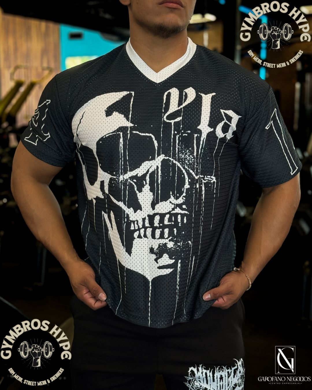 Jersey YoungLA 'Skull' black_0