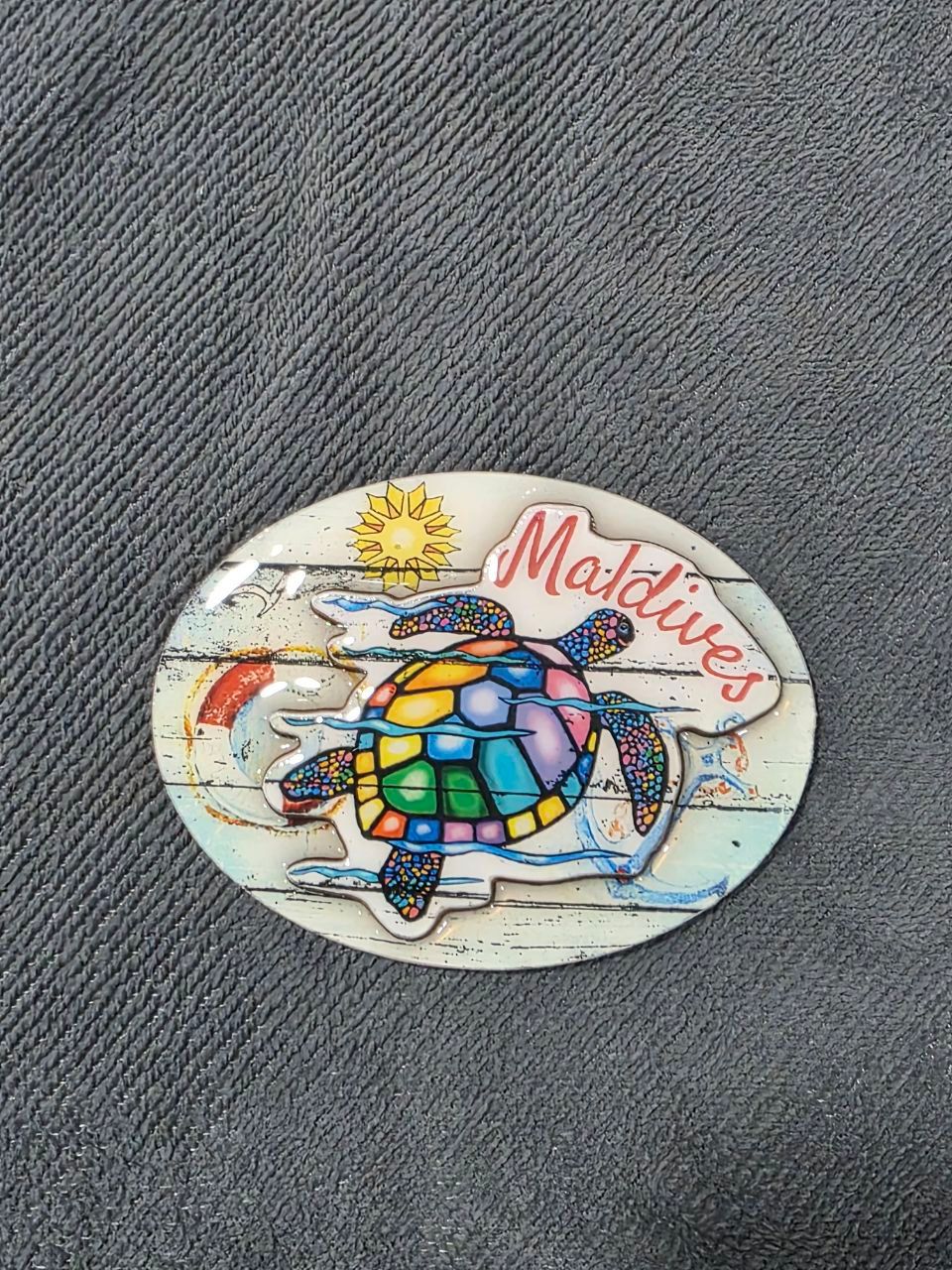 SunShell Mosaic Turtle Plaque_0
