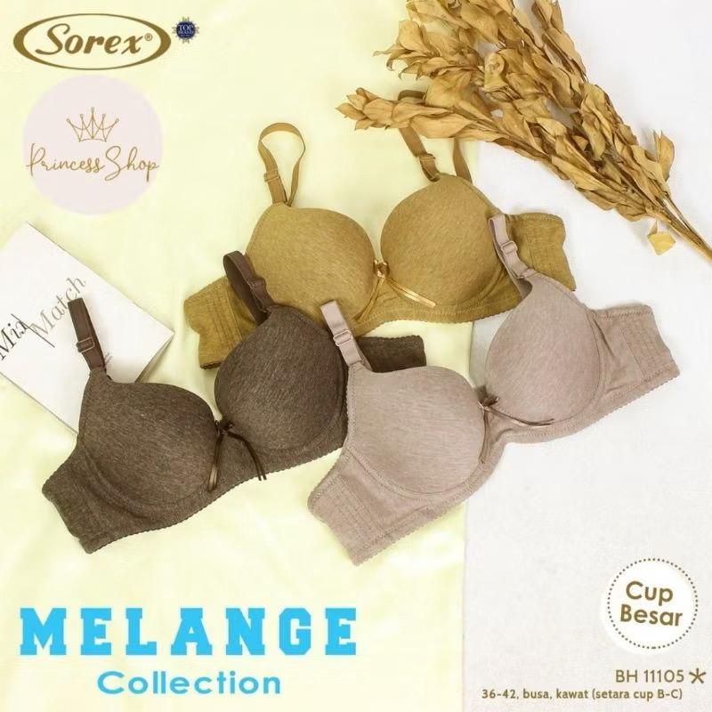 Sorex Bra 11105 Extra Comfort Busa Sedang Kawat Kait 3 Cup C_2