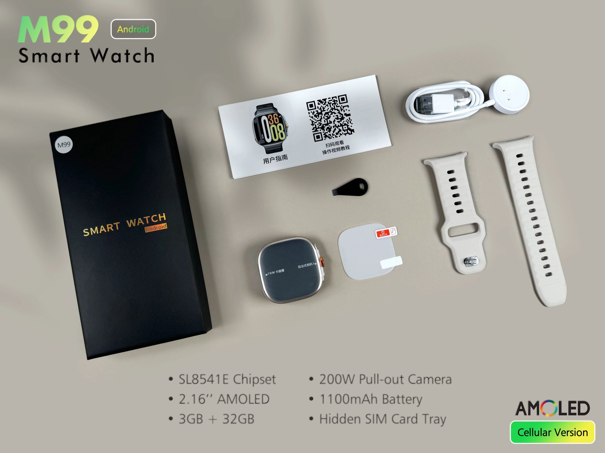 Montre connectée Smartwatch M99 4g _5