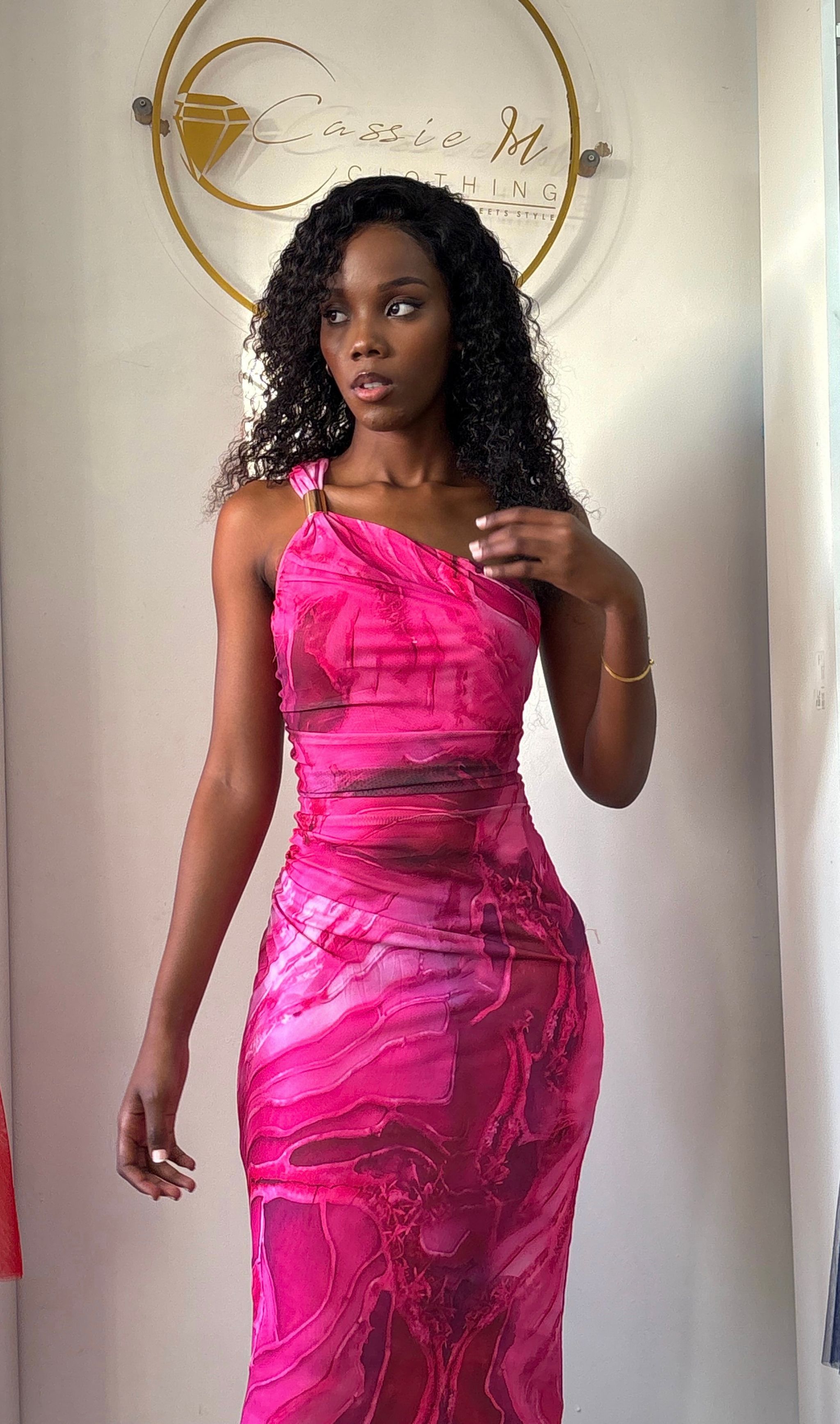 Tye dye mesh bodycon_1