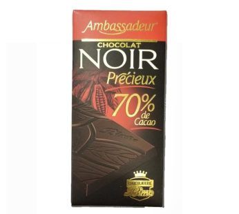 Chocolat Ambassadeur Noir Précieux – 70% de cacao – 100g_0