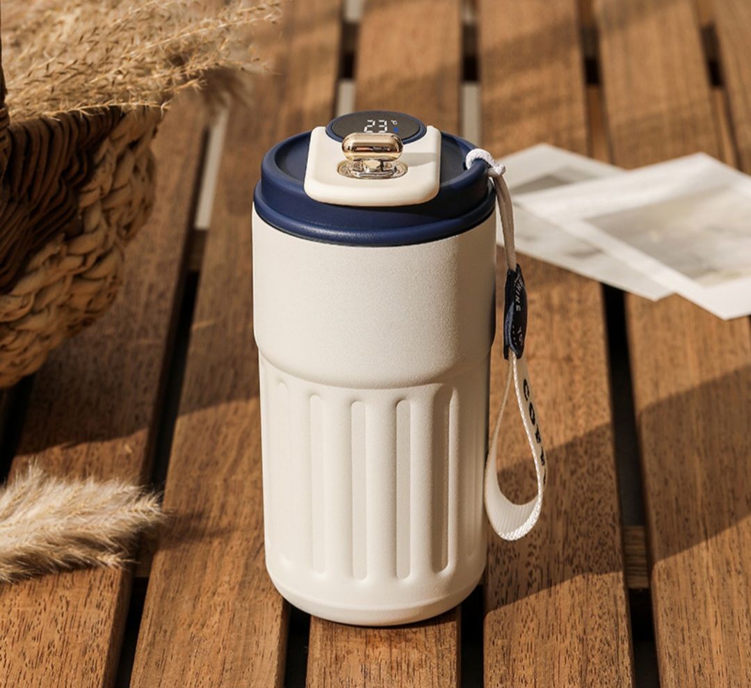 Smart Digital Thermal Bottle 450ml – Stainless Steel Vacuum Flask | Hot & Cold Portable Coffee Mug UAE_23