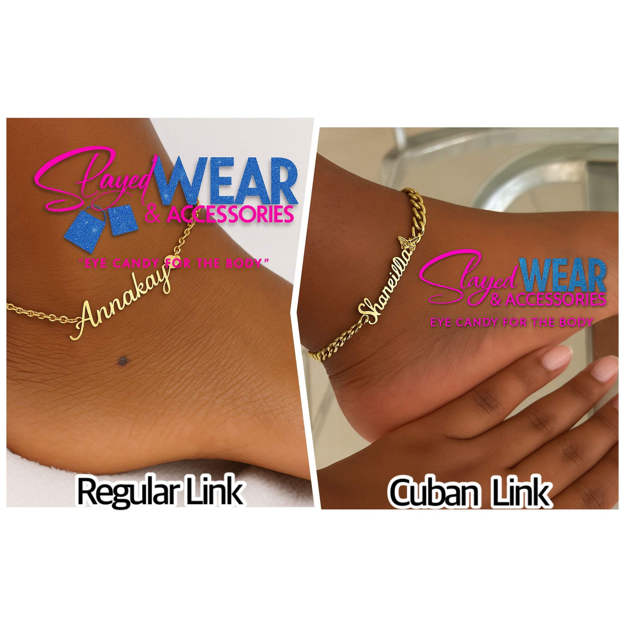 Custom Name Anklet _0