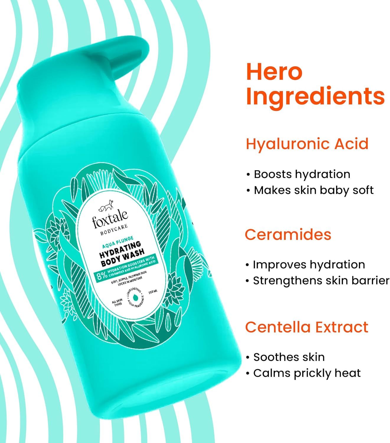 FOXTALE Hydrating Body Wash With Hyaluronic Acid & Ceramides-250ML_1