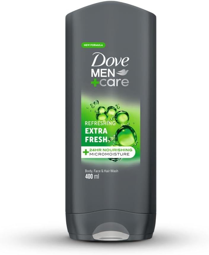 Dove Men+Care Hydrating Cleanser, Clean Comfort, 3in1, for Clean Face, Body and Hair, with 24H Nourishing Micromoisture Technology, 400 ML_0