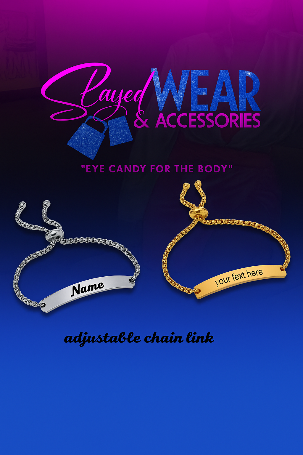 Adjustable Custom Kids Bracelet _0