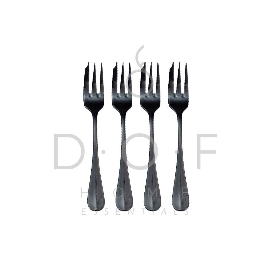 WF JUSTIN PASTRY FORK SATIN BLACK SET/4 GARPU KUE PREMIUM_0