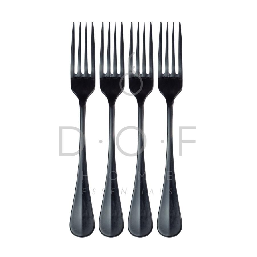 WF JUSTIN DINNER FORK SATIN BLACK SET/4 GARPU MAKAN PREMIUM_0