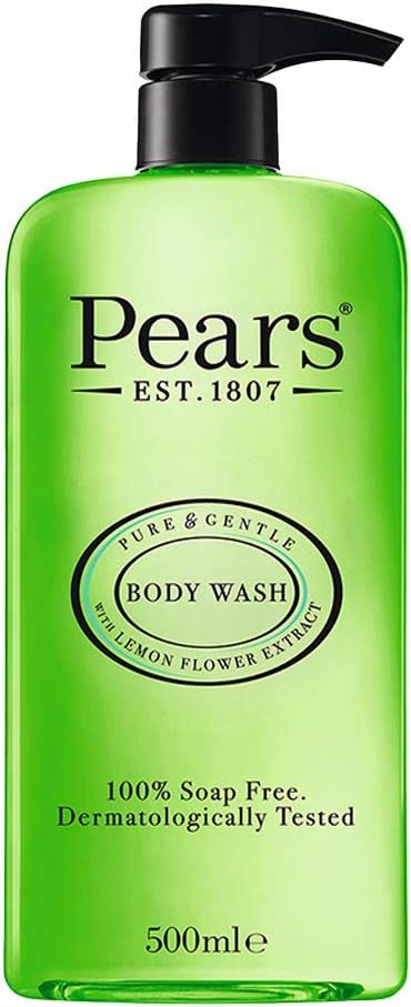 Pears Pure & Gentle Shower Gel, Body Wash with Oil Clear Formula for Removing Excess Oil with Lemon Flower Extracts, _0