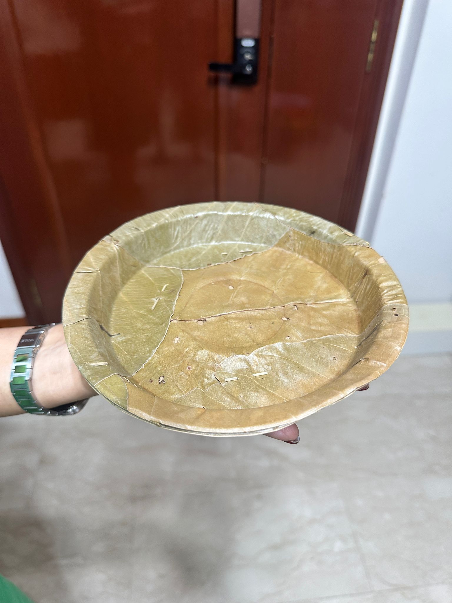 Cutlery  - Disposable Leaf plates / starter plate (8 inch) / quarter plate_2