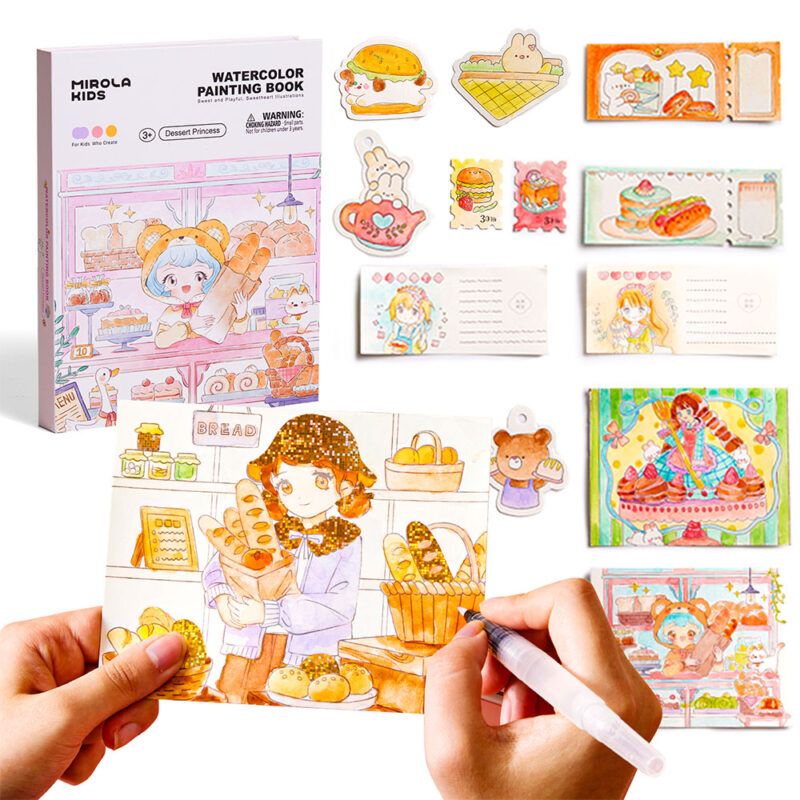 Jar Meló – Watercolour Painting Book – Dessert Princess_1