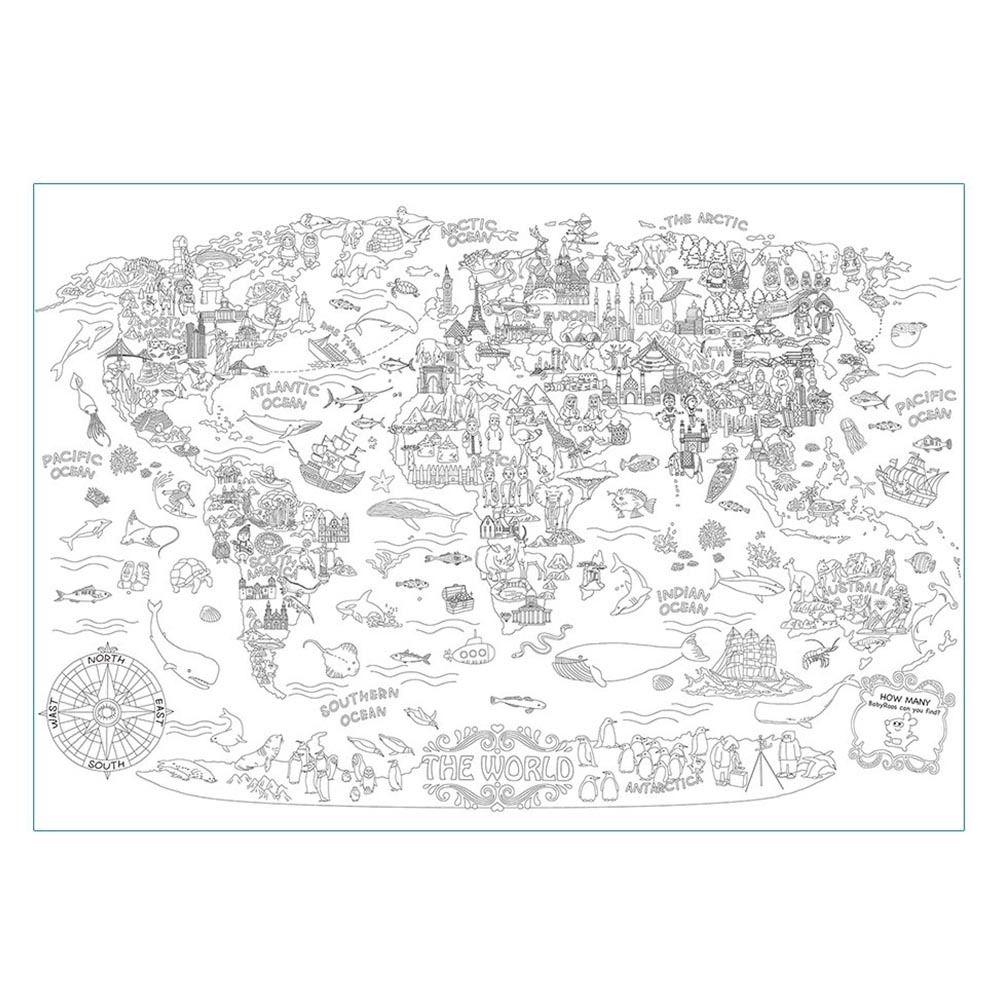 Jar Meló – Super Painter Giant Coloring Poster Pads The WorldJar Meló – Large Colouring Poster of The World_1