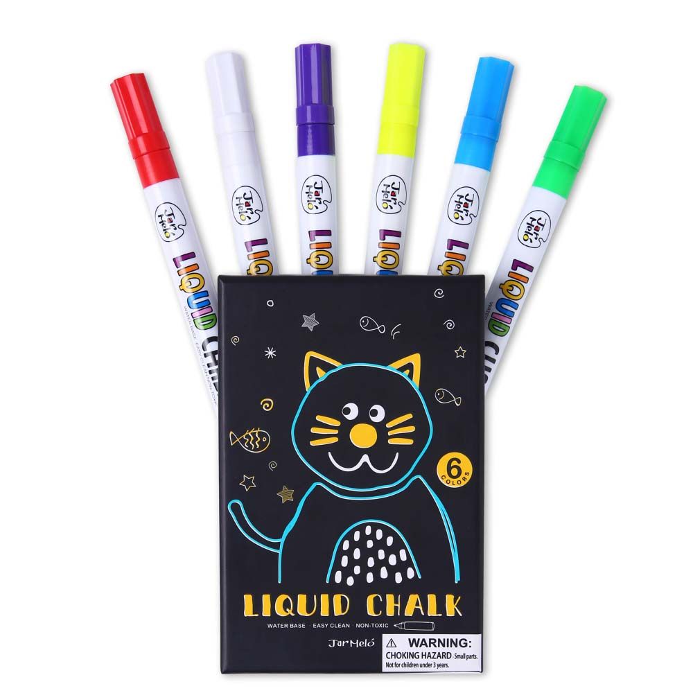 Jar Meló – Liquid Chalk Markers 6 Colours_1