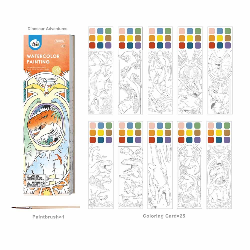 On the go Watercolour Painting – Dinosaur Adventures_1
