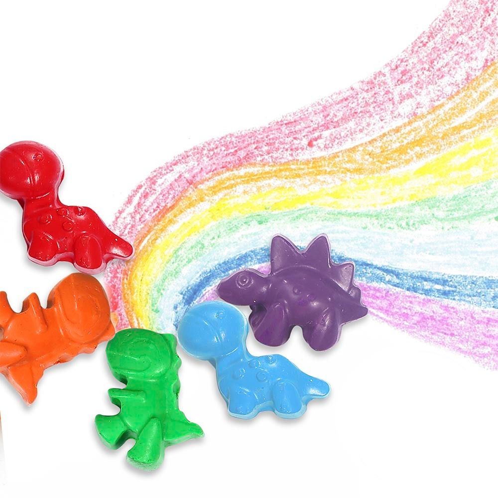 Jar Meló – Beeswax Crayons – Cute Dinosaur – 12 Colours_3