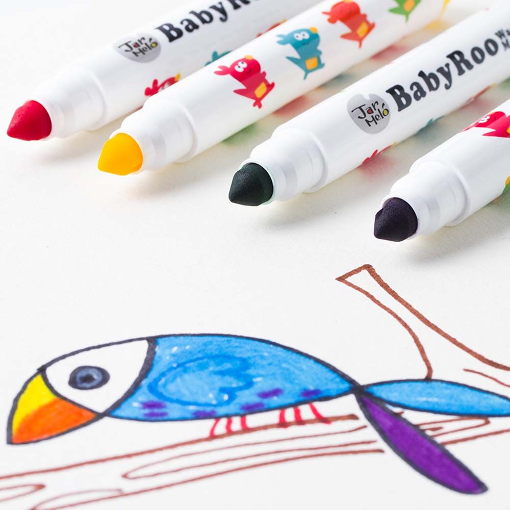 Baby Roo Washable Markers – 12 Colours_1
