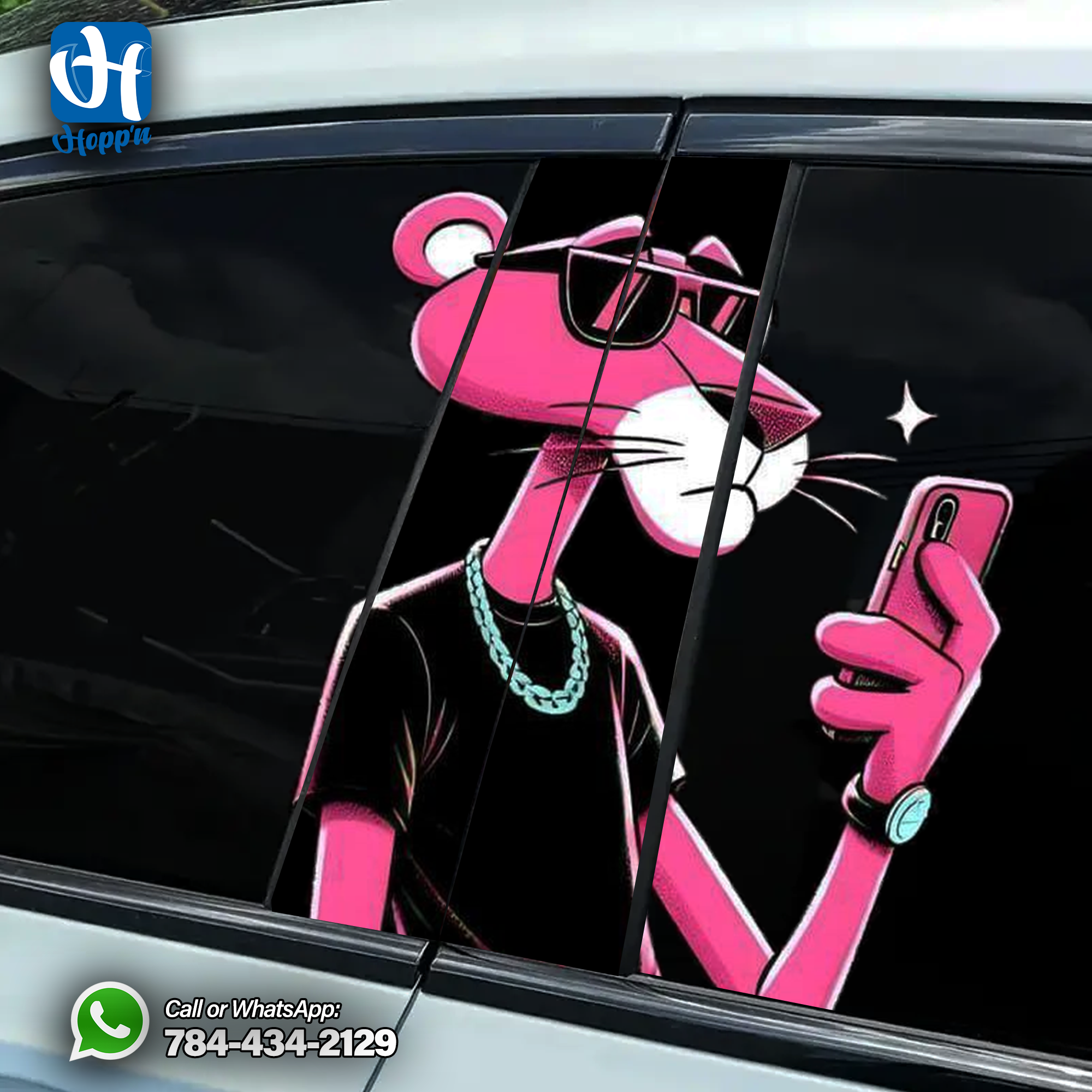 Pink Panther Window Sticker _2
