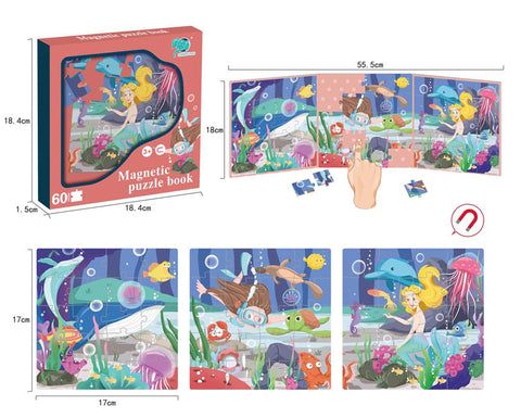 Mermaid magnetic puzzle book_0