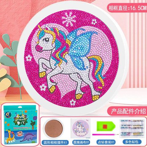 Diamond art kit with a frame - Unicorn_0