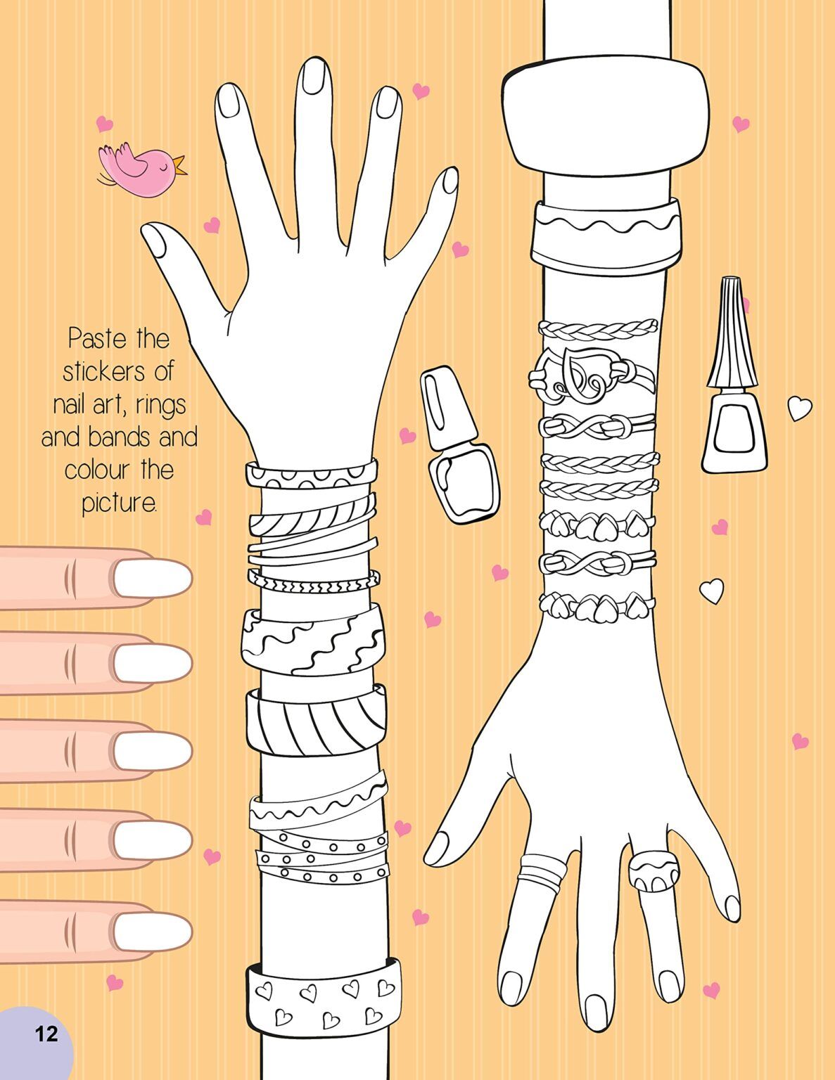 Nail art and hairstyle activity book_3