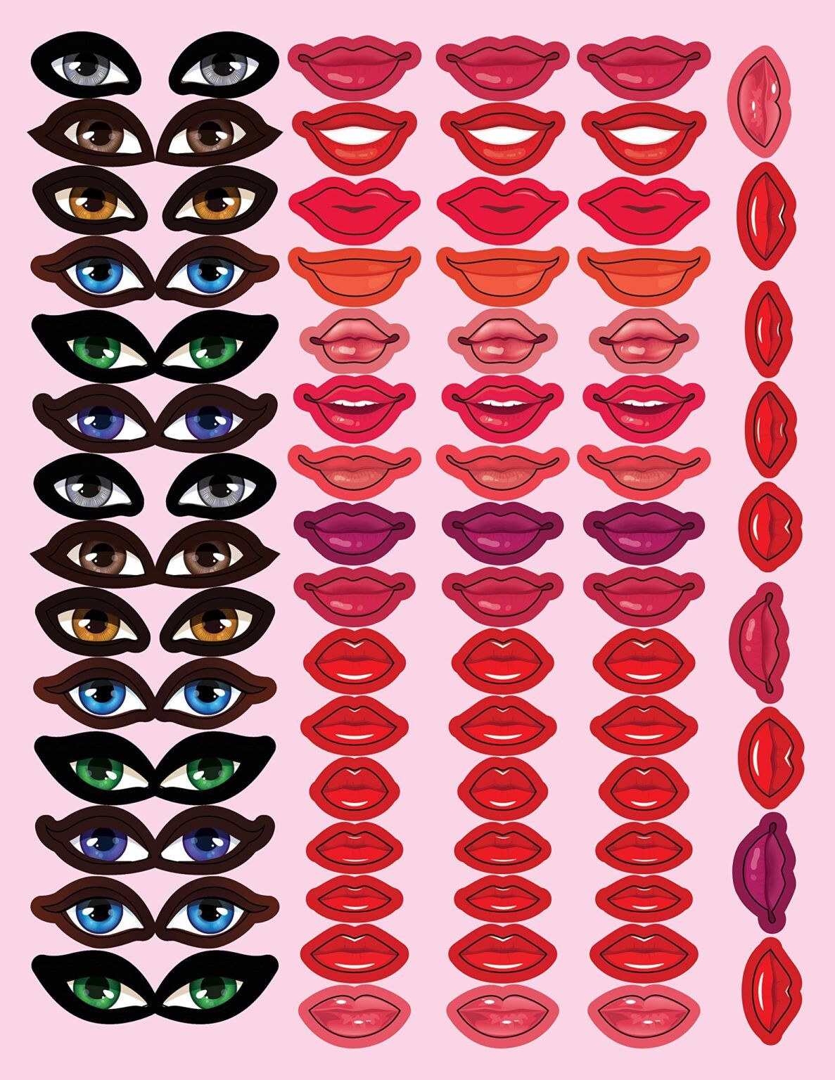 Create a Face activity book with stickers_4