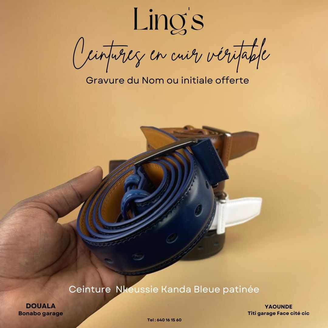 Ceinture en cuir Nkeussie noire_1