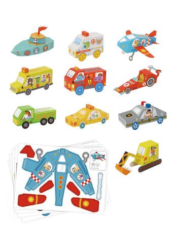 Smart origami paper kit - transport_1
