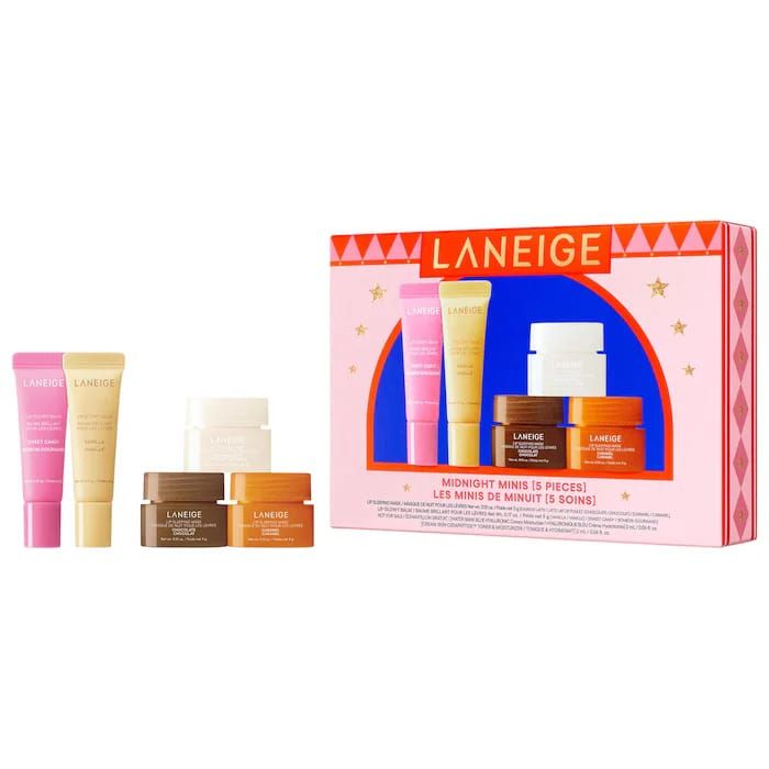 LANEIGE - Midnight Minis Lip Glowy Balm and Lip Sleeping Mask Gift Set_0