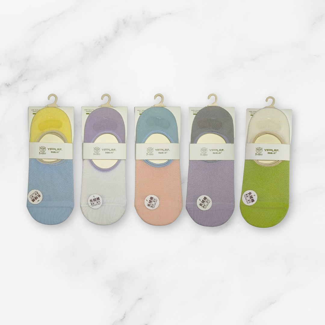 [10050] - 3 Pairs Women's Cotton Blend Low-Cut Ankle Socks – Soft, Breathable & Everyday Comfort_2